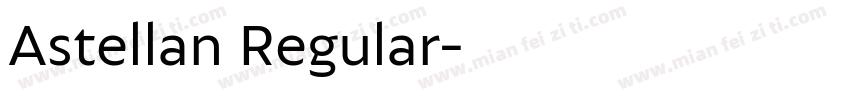 Astellan Regular字体转换